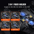 VEVOR Fiber Fusion Splicer 6 Motors, Core Alignment Fiber Optic Fusion Splicer με 4&quot; ψηφιακή οθόνη LCD, αποθήκευση εικόνας, 3 σε 1 Auto Focus Optical Fiber Holder Cleaver Kit 5-6s Spicing 9-25s Θέρμανση