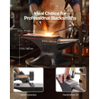 VEVOR Single Horn Anvil 55lbs Cast Steel Anvil Round Horn Anvil για σιδηρουργούς