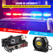 VEVOR Police Sirens 200W 9-Tone Συναγερμός Αυτοκινήτου Προειδοποιητικός Διακόπτες χειρός μικροφώνου φωτός χειρισμού έκτακτης ανάγκης Ηλεκτρονικό σύστημα PA για αυτοκίνητα Πυροσβεστικά οχήματα