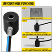 VEVOR 6 Die 10 Ton Hydraulic Knockout Punch 1/2&quot; έως 2&quot; Hand Tool Cutter Driver Kit, Σετ τρυπών κοπής εργαλείων πριονιού ηλεκτρικό μεταλλικό τρυπάνι
