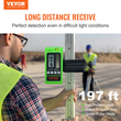 VEVOR Laser Receiver Detector 197 ft Range Green Laser and Red Beam with Clamp