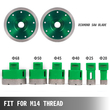 VEVOR 6 Pcs Diamond Hole Saw Set Drill Core Bits M14 Thread 20/25/40/45/50/68 MM(0,79/1/1,6/1,77/2/2,7 ίντσες) με 2 λεπίδες πριονιού