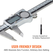 VEVOR 6&quot; 150mm ψηφιακό δαγκάνα Vernier Micrometer χάρακας ABS Μηδενική λειτουργία