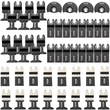 VEVOR 50 PCS ταλαντευόμενες λεπίδες πριονιού, κιτ λεπίδων πολλαπλών εργαλείων γρήγορης αποδέσμευσης, λεπίδες εργαλείων HCS για ξύλινα πλαστικά μεταλλικά καρφιά, συμβατές με Dewalt Dremel Fein Worx Bosch Makita Milwaukee