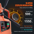 VEVOR Μαγνητικό τρυπάνι 1550W 2922lbf/13000N Φορητό μαγνητικό τρυπάνι τύπου 500RPM
