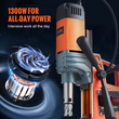 VEVOR Μαγνητικό τρυπάνι 1300W 2922lbf/13000N Φορητό μαγνητικό τρυπάνι τύπου 810RPM