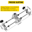 VEVOR Σετ τοποθέτησης 8 τεμαχίων Mortice Door, DBB Lock Mortiser Kit με 3 τεμ. κόφτες και αξεσουάρ από χάλυβα βολφραμίου, ανοιχτήρι πόρτας με τρύπα για ξύλινες πόρτες