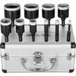 Σετ τρυπανιών VEVOR Diamond Core, 10 ΤΕΜ. 6/10/12/20/25/30/35/40/45/50mm Diamond Hole Saw Kit, Τριγωνικό στέλεχος, με θήκη αποθήκευσης για στεγνό και υγρό, Διαμαντένια τρυπάνια για κεραμικά πλακιδίων Πορσελάνη