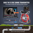 VEVOR Sewer Camera 328 ft/100m Αυτοεπιπεδούμενη κάμερα αποχέτευσης με οθόνη αφής 10,1