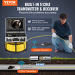 Κάμερα VEVOR Sewer Camera 98 ft/30 m Αυτοεπιπεδούμενη κάμερα αγωγού αποχέτευσης με εντοπιστή 512 Hz
