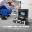 VEVOR Sewer Camera Pipe Inspection Camera 7 ιντσών οθόνη 1000TVL Camera 66ft