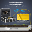 VEVOR Sewer Camera 165 ft Αυτοεπιπεδούμενη κάμερα αγωγού με 512Hz Locator 36X Zoom