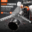 Μηχάνημα τρυπανιού VEVOR Core 0.8-7.1in Dia 2600W Handheld and Stand Core Drill Rig
