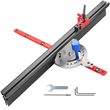 VEVOR Miter Gauge, επιτραπέζιο πριόνι 18&quot;, φράχτη ακριβείας με ζυγαριά σήμανσης λέιζερ, έλκηθρο επιτραπέζιου πριονιού αλουμινίου με άκρα με γωνία 60 μοιρών για μέγιστη στήριξη αποθέματος και επαναλαμβανόμενη κοπή Flip Stop