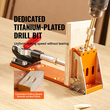 VEVOR 30 Pcs Pocket Hole Jig Kit, Ρυθμιζόμενο και εύχρηστο σύστημα Pocket Hole Jig με βηματικά τρυπάνια, κλειδιά, δαχτυλίδια στοπ τρυπανιού και τετράγωνα μύτες κίνησης, σημάδια διπλής κλίμακας για ξυλουργικά έργα DIY
