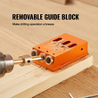 VEVOR 30 Pcs Pocket Hole Jig Kit, Ρυθμιζόμενο και εύχρηστο σύστημα Pocket Hole Jig με βηματικά τρυπάνια, κλειδιά, δαχτυλίδια στοπ τρυπανιού και τετράγωνα μύτες κίνησης, σημάδια διπλής κλίμακας για ξυλουργικά έργα DIY