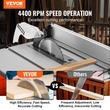 VEVOR 10&quot; Επιτραπέζιο Πριόνι Ηλεκτρική Κοπτική Μηχανή 4400RPM 25 ιντσών Χωρητικότητα Ξυλουργικής