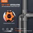 VEVOR Borescope Endoscope Two-Way 180° Articulating 5&quot; IPS 8X Zoom 6,4mm