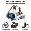 VEVOR Benchtop Disk &amp; Belt Sander Πάγκος τριβείο 1,5KW με Ph 427 X 12&quot; Τροχός ρυθμιζόμενος ιμάντας λείανσης, Κεντρικός ιμάντας μηχανημάτων και τριβείο δίσκου 0-2800rpm συνδυαστικά τριβεία