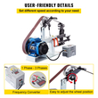 VEVOR Benchtop Disk &amp; Belt Sander Πάγκος τριβείο 1,5KW με Ph 427 X 12&quot; Τροχός ρυθμιζόμενος ιμάντας λείανσης, Κεντρικός ιμάντας μηχανημάτων και τριβείο δίσκου 0-2800rpm συνδυαστικά τριβεία