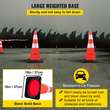 VEVOR Safety Cones Κώνοι κυκλοφορίας 8 x 30&quot; Πορτοκαλί ανακλαστικοί κώνοι δρόμου