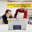 VEVOR 30L Ultrasonic Cleaner Μηχάνημα καθαρισμού υπερήχων διπλής συχνότητας με θερμαντήρα Καθαριστικό κοσμημάτων για ανταλλακτικά Κοσμήματα Δαχτυλίδι γυαλιών Οδοντοστοιχία Πίνακα κυκλώματος εγγραφής 28/40KHz
