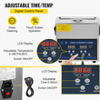 VEVOR 6L Ultrasonic Cleaner Μηχάνημα καθαρισμού υπερήχων διπλής συχνότητας με θερμαντήρα Καθαριστικό κοσμημάτων για ανταλλακτικά Κοσμήματα δαχτυλίδι γυαλιών οδοντοστοιχίας Record Circuit Board 28/40KHz