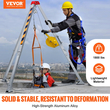 Κιτ τριπόδου VEVOR Confined Space, Βαρούλκο 1800 lbs, Πόδια περιορισμένου χώρου 7&#039; και καλώδιο 98&#039;, Τρίποδα περιορισμένου χώρου διάσωσης 32,8&#039; προστασίας από πτώση, λουρί, τσάντα αποθήκευσης για παραδοσιακούς περιορισμένους χώρους