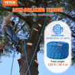 VEVOR 12,7mm Static Climbing Rope 38M(125ft) Outdoor Rock Climbing Rope Blue