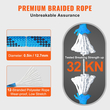 VEVOR 12,7mm Static Climbing Rope 38M(125ft) Outdoor Rock Climbing Rope Blue