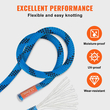 VEVOR 12,7mm Static Climbing Rope 38M(125ft) Outdoor Rock Climbing Rope Blue
