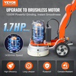Ρυθμιζόμενο μηχάνημα μύλος δαπέδου VEVOR 10&quot; Walk-Behind Polisher 3.0HP