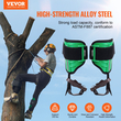 VEVOR Tree Climbing Spikes Climbing Spurs Aloy Steel Arborist Equipment Green