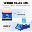 Μαγνητικός αναδευτήρας θερμής πλάκας VEVOR Max 572°F/300°C Αναδευτήρας θερμής πλάκας 0-2000 σ.α.λ.