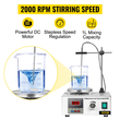 VEVOR 85-2 Magnetic Stirrer with Heating Plate 1000ml Hotplate Laboratory Magnetic Stirrer 300W Ψηφιακή οθόνη