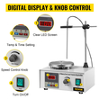 VEVOR 85-2 Magnetic Stirrer with Heating Plate 1000ml Hotplate Laboratory Magnetic Stirrer 300W Ψηφιακή οθόνη
