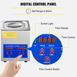 VEVOR Ultrasonic Cleaner 1.3L Συσκευή καθαρισμού υπερήχων με χρονοδιακόπτη θέρμανσης 60W