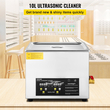 VEVOR 10L Digital Ultrasonic Cleaner Heater Timer Jewelry Glasses Cleaning
