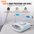 VEVOR Analytical Balance Lab Scale 500g x 0,001g 13 Units with Windshield LCD