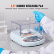 VEVOR Analytical Balance Lab Scale 500g x 0,001g 13 Units with Windshield LCD