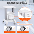 VEVOR 2 Tiers Lab Carts Κινητό ιατρικό καρότσι με 1 συρτάρι &amp; 1 επάνω δίσκο λευκό