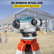 VEVOR Automatic Optical Level, 26X, 40?mm Aperture Auto Level Kit with Magnetic Dempened Compensator and Transport Lock, Εργαλείο μέτρησης γωνίας απόστασης ύψους με σκληρή πλαστική θήκη, IP54 αδιάβροχο