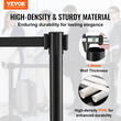 Βάλοι VEVOR Crowd Control Stanchions, 2-pack Crowd Control Barriers με 6,5FT μαύρη ανασυρόμενη ζώνη, Plastic Stanchion Queue Post, Belt Barriers Line Divider Stanchion σετ για πάρτι, αεροδρόμιο, έκθεση