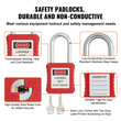 VEVOR Electrical Lockout Tagout Kit, 26 PCS Safety Loto Kit Περιλαμβάνει λουκέτα, Hasps, Tags, Nylon δεσμούς και τσάντα μεταφοράς, Lockout Tagout Safety Tools for Industrial, Electric Power, Μηχανήματα