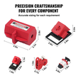 VEVOR Electrical Lockout Tagout Kit, 47 PCS Safety Loto Kit Περιλαμβάνει λουκέτα, λαβές, ετικέτες, νάιλον δεσίματα, κλείδωμα βυσμάτων, κλείδωμα διακόπτη κυκλώματος και τσάντα μεταφοράς, για βιομηχανική, ηλεκτρική ενέργεια