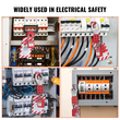 VEVOR Electrical Lockout Tagout Kit, 47 PCS Safety Loto Kit Περιλαμβάνει λουκέτα, λαβές, ετικέτες, νάιλον δεσίματα, κλείδωμα βυσμάτων, κλείδωμα διακόπτη κυκλώματος και τσάντα μεταφοράς, για βιομηχανική, ηλεκτρική ενέργεια