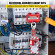 VEVOR 42 PCS Lockout Tagout Kit, Electrical Safety Loto Kit Περιλαμβάνει λουκέτα, 5 είδη κλειδαριών, Hasps, Tags &amp; Ties, Box, Lockout Safety Tools για αφαίρεση ηλεκτρικού κινδύνου σε βιομηχανικά, μηχανήματα