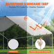 VEVOR Metal Chicken Coop Walk-in Chicken Run με αδιάβροχο κάλυμμα 9,8x13x6,5 πόδια