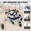 Αναπηρικό καροτσάκι για κατοικίδια VEVOR 2 Wheels για Πίσω πόδια Σκύλος Αναπηρικό καροτσάκι/Ρυθμιζόμενο καρότσι (L)