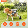 Αναπηρικό αμαξίδιο VEVOR 2 Wheels Pet για Πίσω Πόδια Σκύλος Αναπηρικό καροτσάκι/Ρυθμιζόμενο καρότσι(S)
